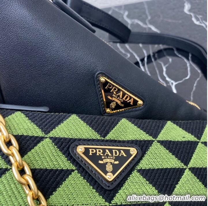 Cheapest Best Prada Original Leather Bag 1BC176 Green