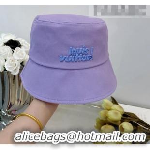 Promotional Discount Louis Vuitton Canvas Bucket Hat 043098 Purple 2022