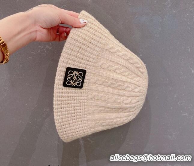 New Product Loewe Knit Hat LH0830 Beige 2022
