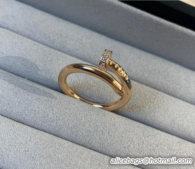 AAAAA Discount Cartier JUSTE UN CLOU Ring with Crystal C0072 Rosy Gold 2022