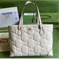 Trendy Design Gucci GG Matelasse leather medium tote 631685 white