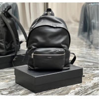 Top Quality SAINT LAUREN CITY BACKPACK IN LEATHER SMOOTH LEATHER 534967 black