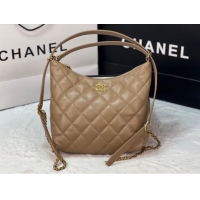 Trendy Design Chanel Lambskin Backpack AS3487 Apricot