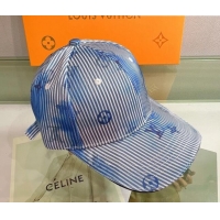 Inexpensive Louis Vuitton Watercolor Baseball Hat 053177 Blue 2022