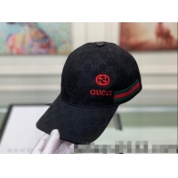 Good Looking Gucci GG Canvas Baseball Hat G78467 Black 2021