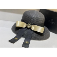 Good Price Gucci Straw Wide Brim Hat 043094 Grey 2022