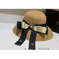 Well Crafted Gucci Straw Wide Brim Hat 043096 Khaki 2022
