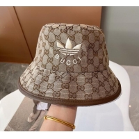 New Fashion adidas x Gucci Canvas Buclet Hat 0706104 Beige 2022