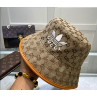 Market Sells adidas x Gucci GG Bucket Hat 081835 Beige 2022