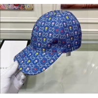 Market Sells Gucci Flora Denim Baseball Hat G91537 Light Blue 2022