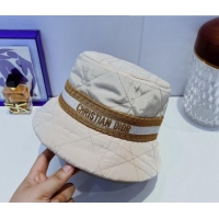 Best Product Dior Cannage Bucket Hat 091511 Beige 2022
