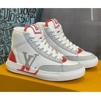 Best Price Louis Vuitton Charlie High-top Sneakers Red 0719115