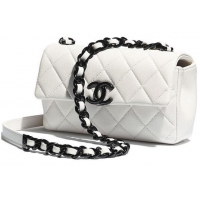 Top Quality Chanel Original Cavier Leather Flap Bag A6395 White