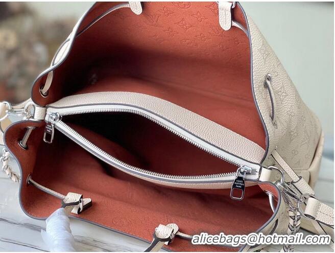 Good Product Louis Vuitton Mahina Leather Bella Tote Bag M59203 Beige