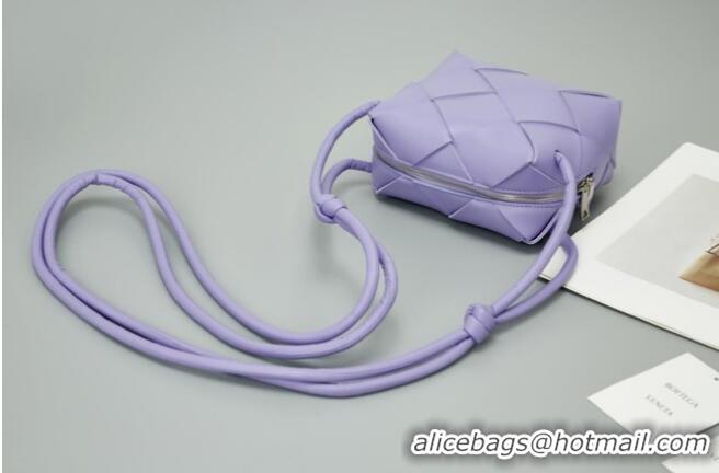 Good Product Bottega Veneta Mini Cassette Camera Bag 701915 Purple