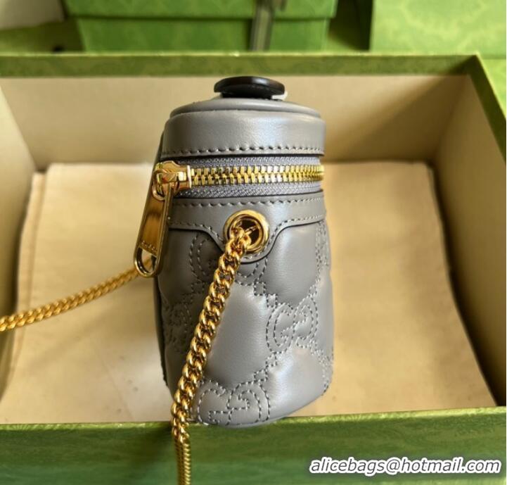 Buy Discount Gucci GG Matelasse top handle mini bag 723770 Grey