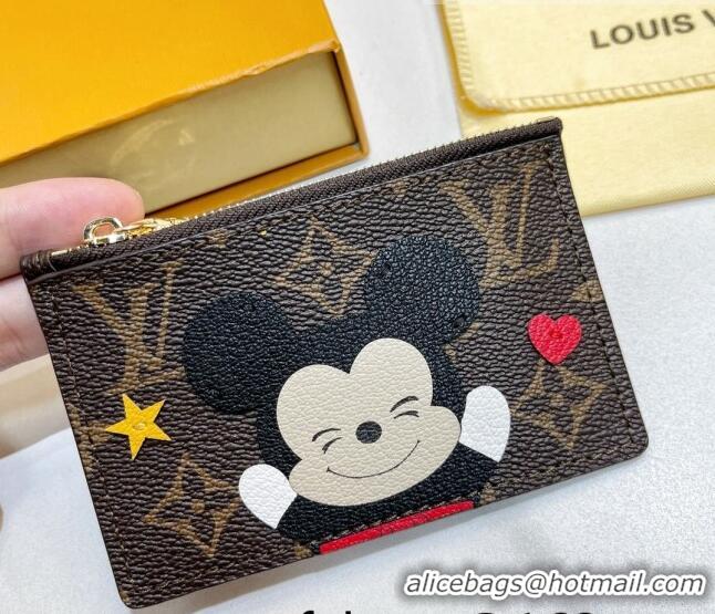 Popular Louis Vuitton Monogram Canvas Coin Card Holder Wallet 52681 Mickey 2022