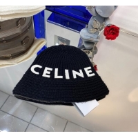 Well Crafted Celine Cashmere Knit Bucket Hat 1105106 Black 2021