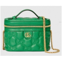 Promotional Gucci GG Matelasse top handle mini bag 723770 Green