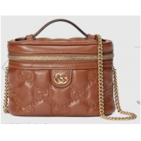 Good Product Gucci GG Matelasse top handle mini bag 723770 Light brown