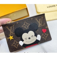 Popular Louis Vuitton Monogram Canvas Coin Card Holder Wallet 52681 Mickey 2022