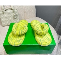 Perfect Bottega Veneta Towel Flat Thong Sandals Kiwi Green 092107
