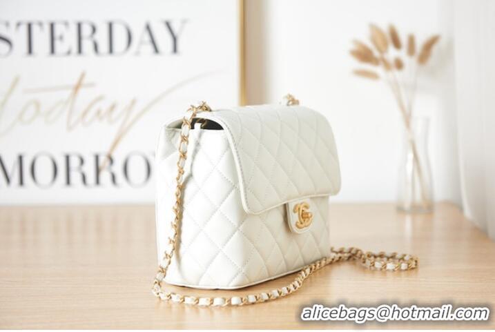 Good Product Chanel Lambskin MINI FLAP BAG AS3648 white