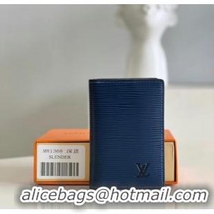 Hot Sell Cheap Louis Vuitton POCKET ORGANIZER M81368 blue