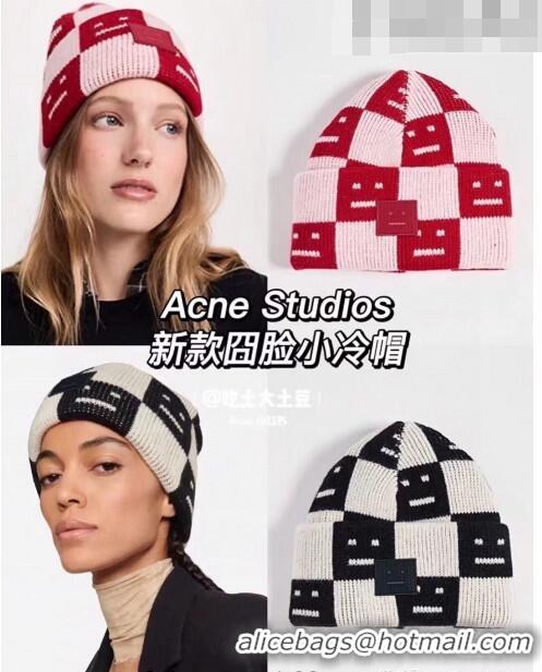 Famous Brand Acne Studios Knit Hat 101954 Black 2022
