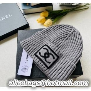 Inexpensive Chanel Knit Hat 083121 Grey 2022