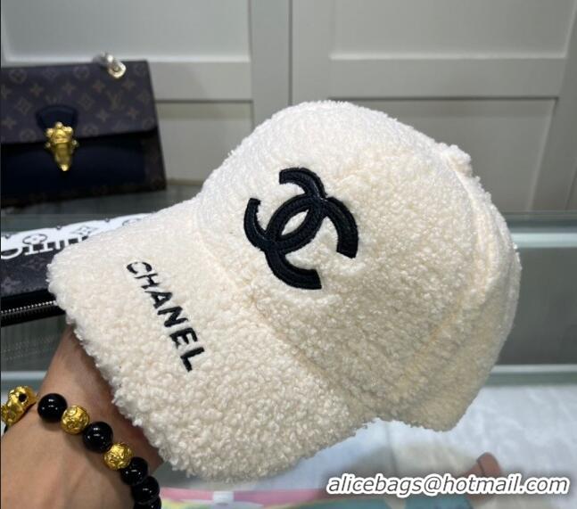 Buy Inexpensive Chanel Baseball Hat 1122104 White 2022