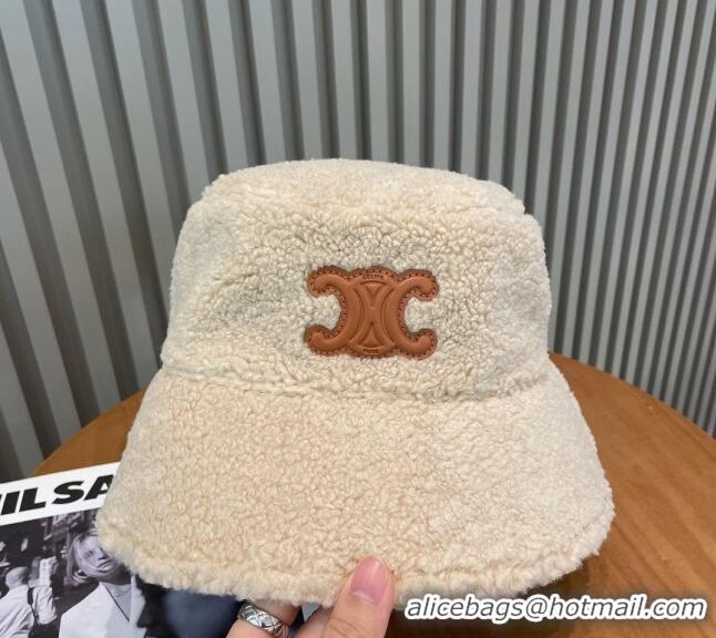 Buy Inexpensive Celine Fur Bucket Hat 1123 Beige 2022