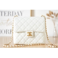 Good Product Chanel Lambskin MINI FLAP BAG AS3648 white