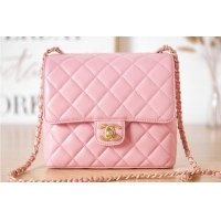 Good Product Chanel Lambskin MINI FLAP BAG AS3648 pink