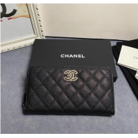 Good Product Chanel Calfskin Leather & Gold-Tone Metal AP2739 black