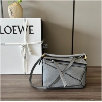 Cheap Classic Loewe mini Puzzle Bag Original Leather 6134 gray