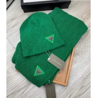 Promotional Bottega Veneta Wool Hat and Scarf Set 122221 Green 2021