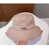 Well Crafted Jacquemus Canvas Bucket Hat 091501 Apricot 2022