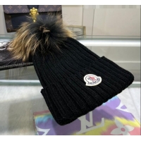 Newly Launched Moncler Knit Wool Hat M101914 Black 2022
