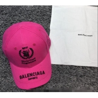 Affordable Price Balenciaga Canvas Baseball Hat B28116 Pink 2022