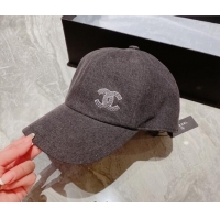 Promotional Chanel Denim Baseball Hat 031044 Dark Gray 2022