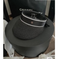 Good Product Chanel Visor Boe Tie Hat 0401145 Black 2022
