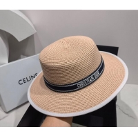 Traditional Specials Chanel Straw Wide Brim Hat 043006 Pink 2022