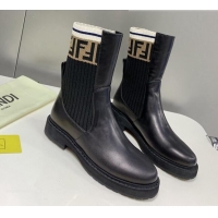 Good Product Fendi Knit Classic Ankle Boots 092155