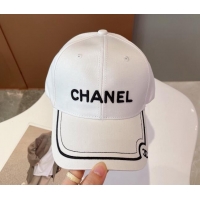 Top Quality Chanel Baseball Hat CH1066 White 2022