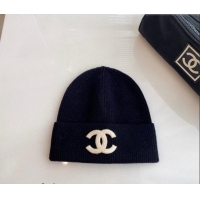 Buy Inexpensive Chanel Knit Hat 081814 Black 2022
