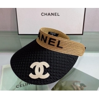 Most Popular Chanel Visor Hat 081820 Black 2022