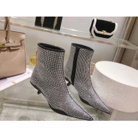 Duplicate Prada Crystal Ankle Boots 3.5cm Silver 1102102