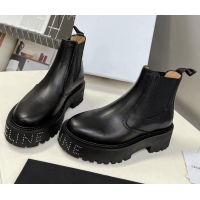 Good Quality Celine Leather Ankle Chelsea Boots with Stud CELINE Black 100965