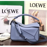 Top Quality Loewe Puzzle Bag Leather 1609 blue